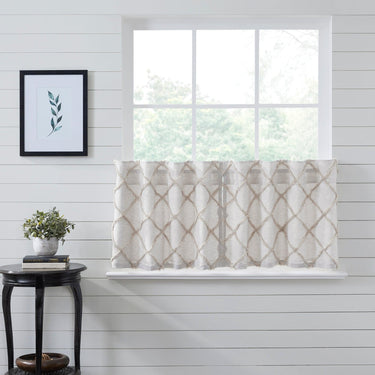 Frayed Lattice Oatmeal Tier Set of 2 L24xW36 VHC Brands - The Fox Decor